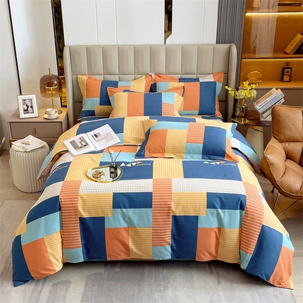 91家纺网 家纺一手货源 找家纺 （总）2024新款.亲肤舒适加厚磨毛印花系列四件套