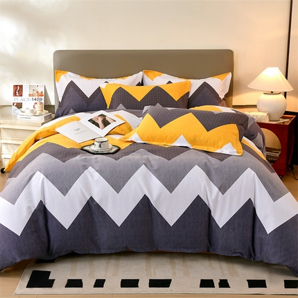 91家纺网 家纺一手货源 找家纺 （总）2024新款.亲肤舒适加厚磨毛印花系列四件套