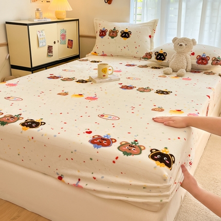 91家纺网 家纺一手货源 找家纺 （总）寻米 2024新款加厚保暖牛奶绒床笠