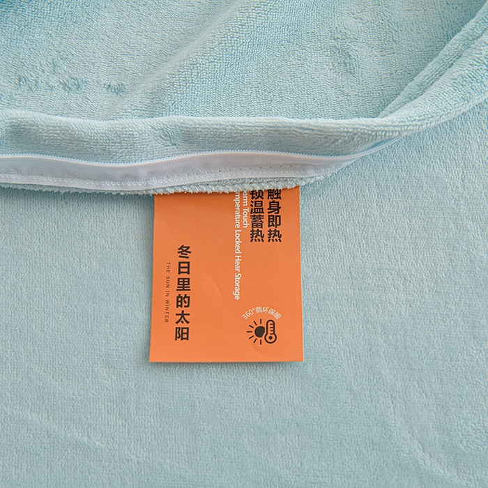 91家纺网 家纺一手货源 找家纺 简爱家纺 2025新款轻奢欧式加厚高克重牛奶绒四件套 雾霾蓝