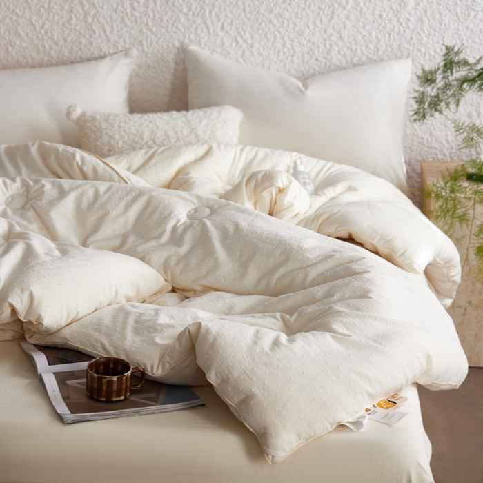 91家纺网 家纺一手货源 找家纺 （总）莱福仕家纺 2024新款A类芯氧提花55%大豆被春秋被冬被