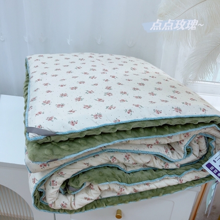 91家纺网 家纺一手货源 找家纺 （总）暖居 2024新款嵌条豆豆被