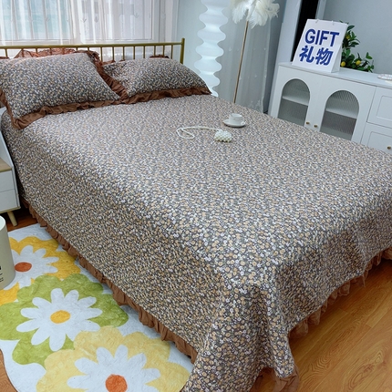 2024新款亲肤舒适法式床盖三件套 茉夕