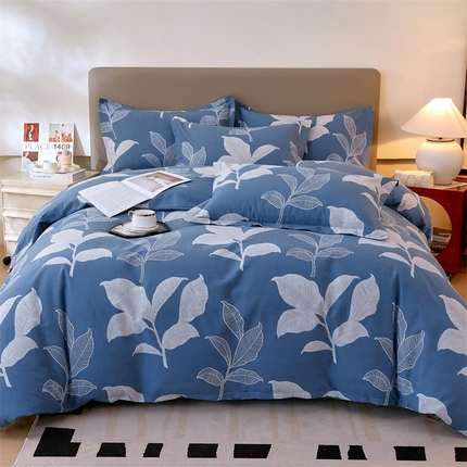 91家纺网 家纺一手货源 找家纺 （总）2024新款.亲肤舒适加厚磨毛印花系列四件套