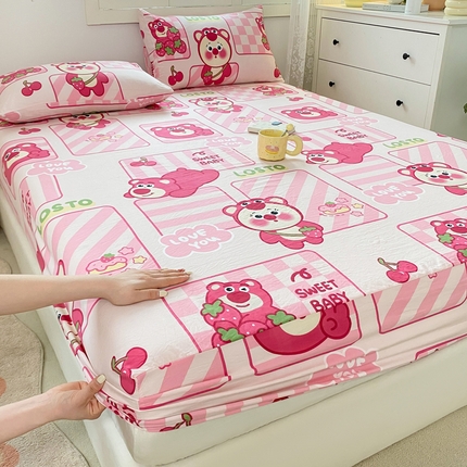 91家纺网 家纺一手货源 找家纺 （总）伊凡 2025新款印花亲肤水洗棉床笠单床笠跨境电商爆款