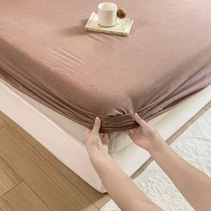 91家纺网 家纺一手货源 找家纺 优品阁 2024新款全棉磨毛四件套单品系列-单床笠 千爱