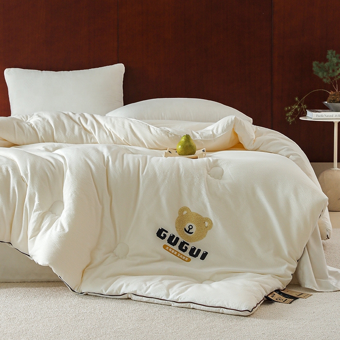 91家纺网 家纺一手货源 找家纺 （总）2024新款7A抗菌奢香夫人羊绒春秋被子被芯