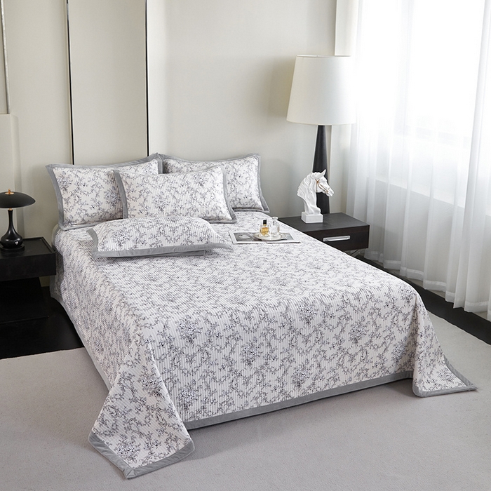 91家纺网 家纺一手货源 找家纺 莎果家纺 2025秋冬一面天丝一面绒高温砂洗床盖三件套 摩西