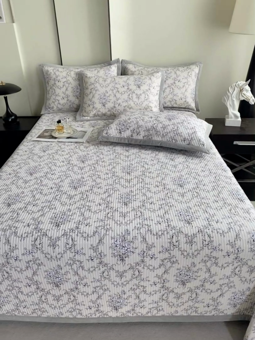 91家纺网 家纺一手货源 找家纺 莎果家纺 2025秋冬一面天丝一面绒高温砂洗床盖三件套 摩西