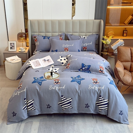 91家纺网 家纺一手货源 找家纺 （总）2024新款.亲肤舒适加厚磨毛印花系列四件套