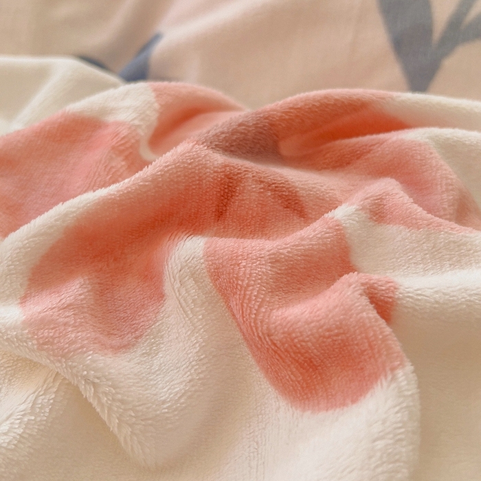 91家纺网 家纺一手货源 找家纺 慕尚家纺 2025新款3.5kg高克重田园花卉类牛奶绒四件套 苏格兰