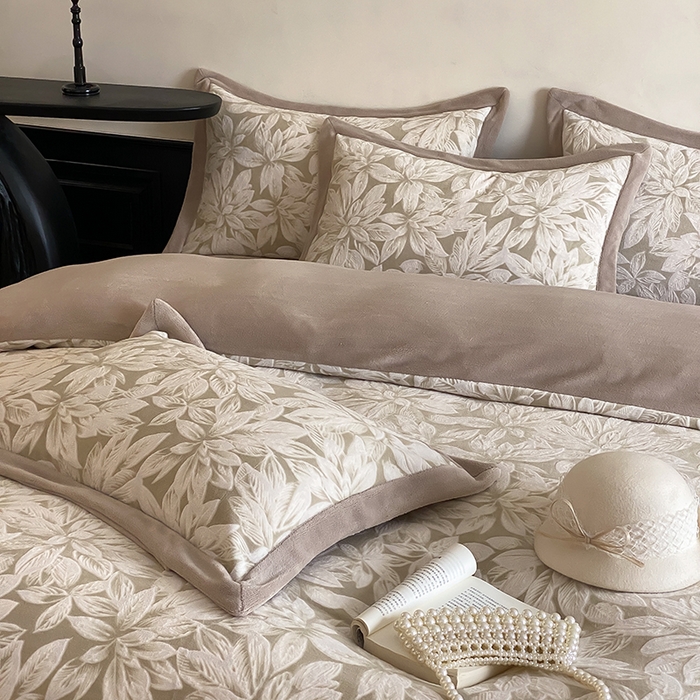 91家纺网 家纺一手货源 找家纺 （总）梦享生活家居 2024新款加厚保暖牛奶绒四件套