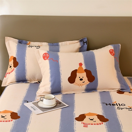 91家纺网 家纺一手货源 找家纺 （总）2024新款.亲肤舒适加厚磨毛印花系列单枕套