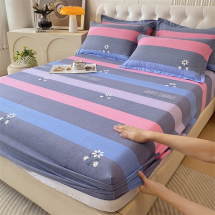 91家纺网 家纺一手货源 找家纺 （总）2024新款.亲肤舒适加厚磨毛印花系列单床笠