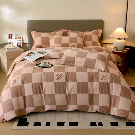 91家纺网 家纺一手货源 找家纺 （总）2024新款.亲肤舒适加厚磨毛印花系列四件套