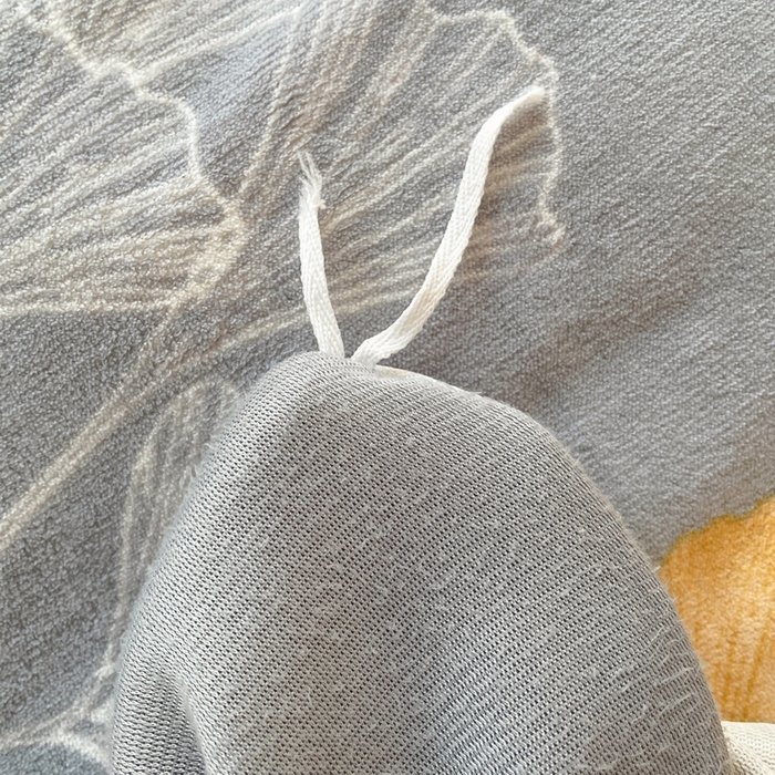 91家纺网 家纺一手货源 找家纺 2024秋冬A类牛奶绒加厚夹棉床笠+牛奶绒被套四件套银杏叶