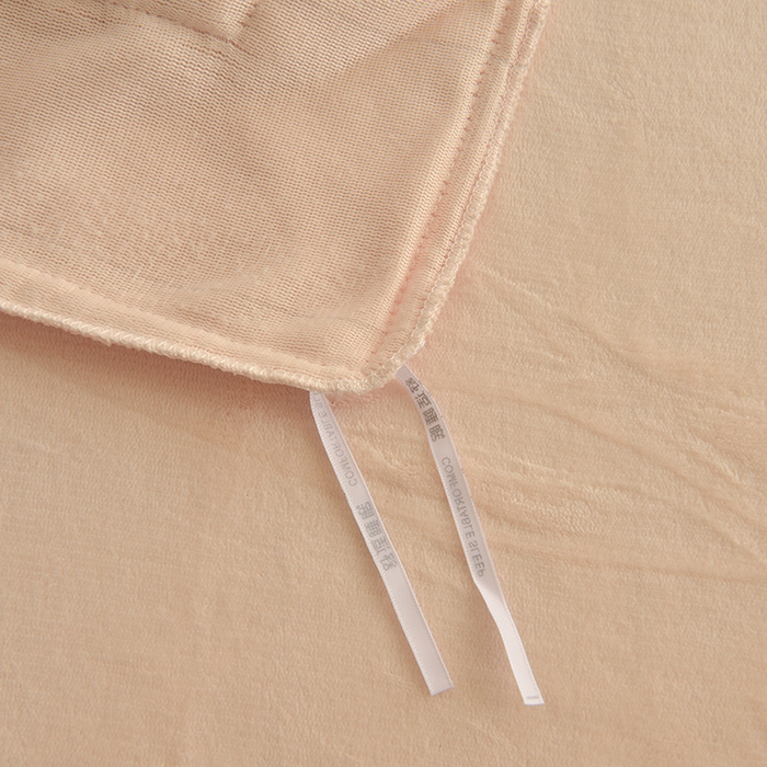 91家纺网 家纺一手货源 找家纺 简爱家纺 2025新款轻奢欧式加厚高克重牛奶绒四件套 奶杏色