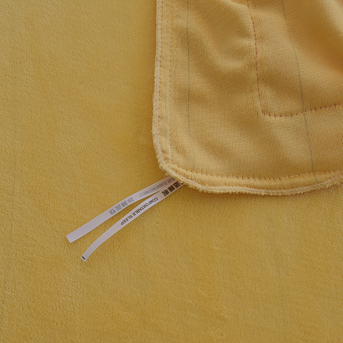 91家纺网 家纺一手货源 找家纺 简爱家纺 2025新款轻奢欧式加厚高克重牛奶绒四件套 芝士黄