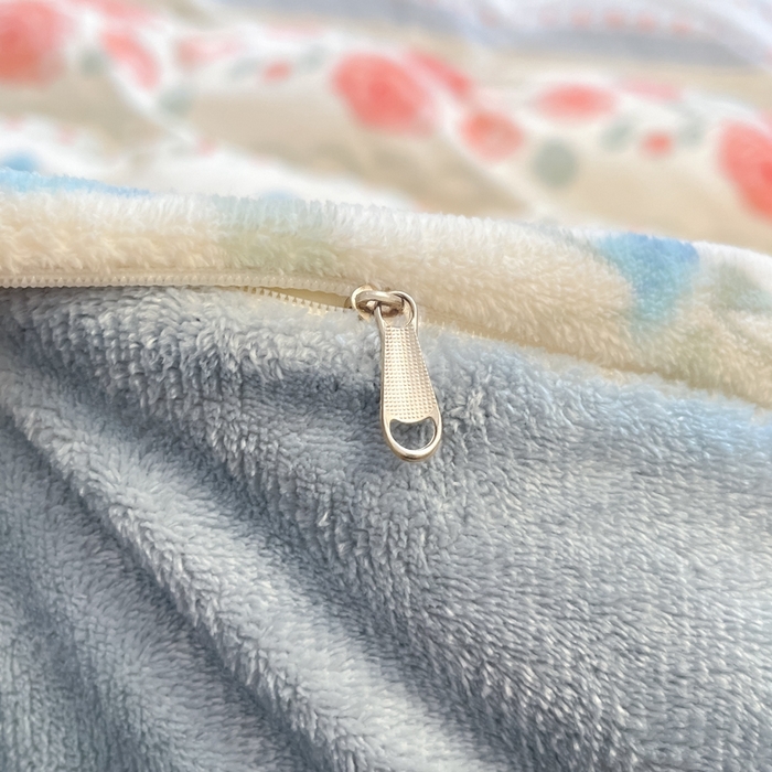 91家纺网 家纺一手货源 找家纺 慕尚家纺 2025新款3.5kg高克重田园花卉类牛奶绒四件套 花美