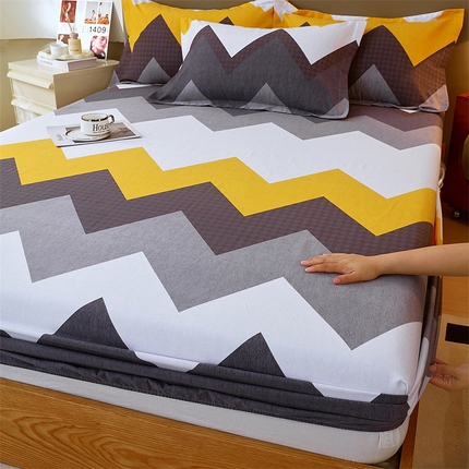 91家纺网 家纺一手货源 找家纺 （总）2024新款.亲肤舒适加厚磨毛印花系列单床笠