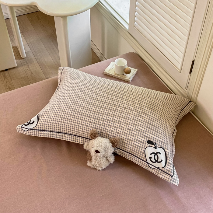 91家纺网 家纺一手货源 找家纺 优品阁 2024新款全棉磨毛四件套单品系列-单枕套 千爱