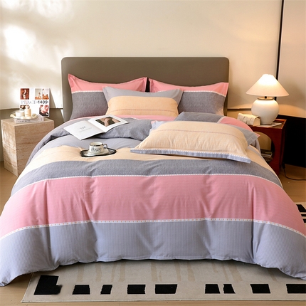 91家纺网 家纺一手货源 找家纺 （总）2024新款.亲肤舒适加厚磨毛印花系列四件套