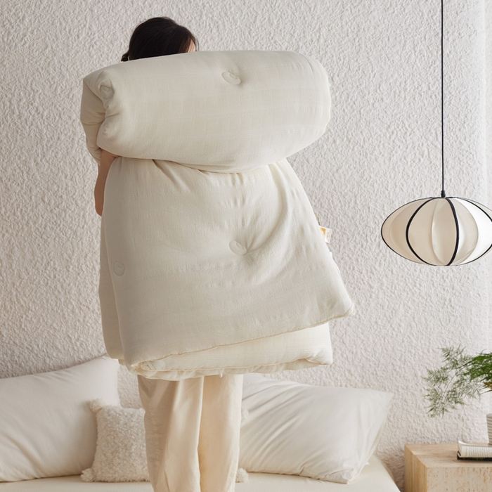 91家纺网 家纺一手货源 找家纺 莱福仕家纺 2024新款A类芯氧提花55%大豆被春秋被冬被 缘来