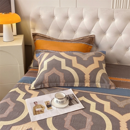 91家纺网 家纺一手货源 找家纺 （总）2024新款.亲肤舒适加厚磨毛印花系列单枕套