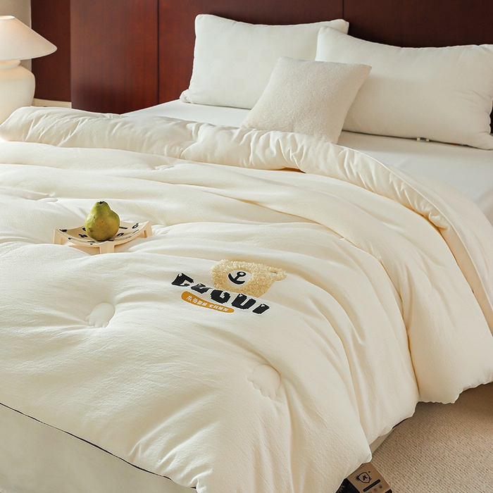 91家纺网 家纺一手货源 找家纺 （总）2024新款7A抗菌奢香夫人羊绒春秋被子被芯