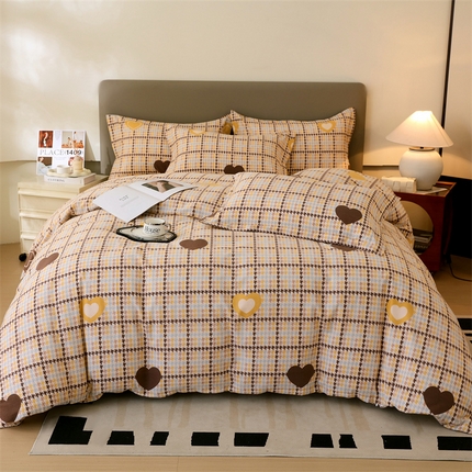 91家纺网 家纺一手货源 找家纺 （总）2024新款.亲肤舒适加厚磨毛印花系列四件套