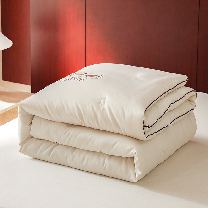 91家纺网 家纺一手货源 找家纺 （总）2024新款7A莫兰迪羊绒艾阳棉提花春秋被子被芯