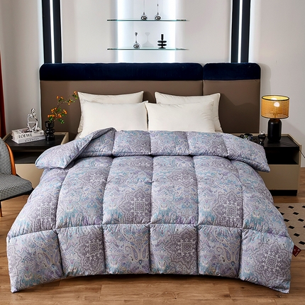 91家纺网 家纺一手货源 找家纺 （总）联林家纺 2024新款全欧式3D数码印花冬被鹅绒羽丝被化纤春秋冬被