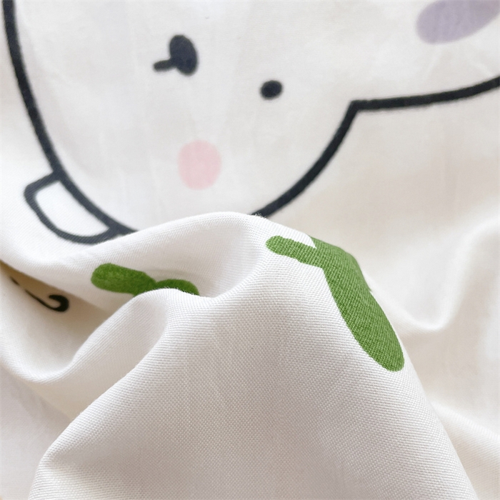 91家纺网 家纺一手货源 找家纺 盛秋家纺 2025新款卡通单被套砂糖兔+黄小格