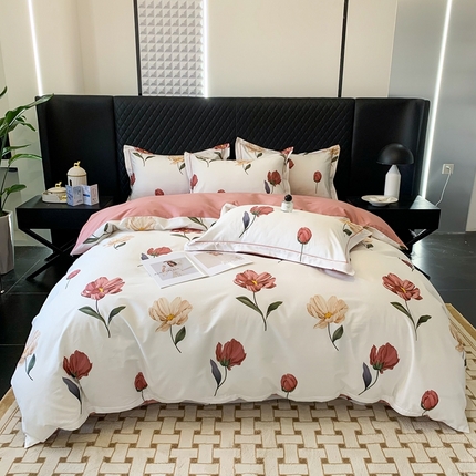 91家纺网 家纺一手货源 找家纺 （总）名佰蕙家纺 2024新款银丝抗菌全棉功能性四件套