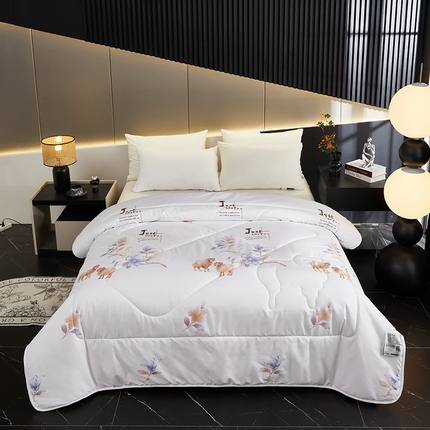 91家纺网 家纺一手货源 找家纺 （总）联林家纺 2024新款磨毛防羽布保暖羊毛被