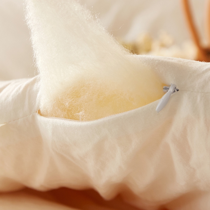 91家纺网 家纺一手货源 找家纺 锦逸家居 2024新款A类母婴级生态原棉大豆被冬被被子被芯春秋被 米白