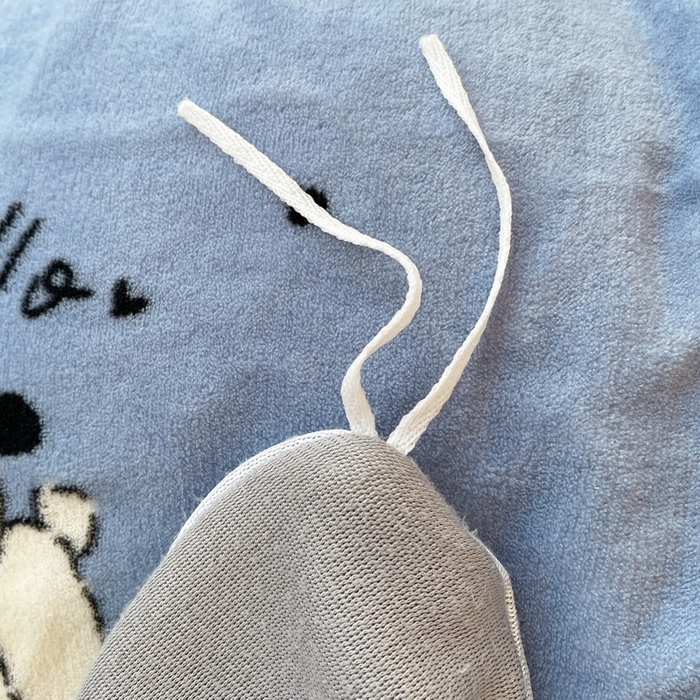 91家纺网 家纺一手货源 找家纺 2024秋冬A类牛奶绒加厚夹棉床笠+牛奶绒被套四件套汪星人