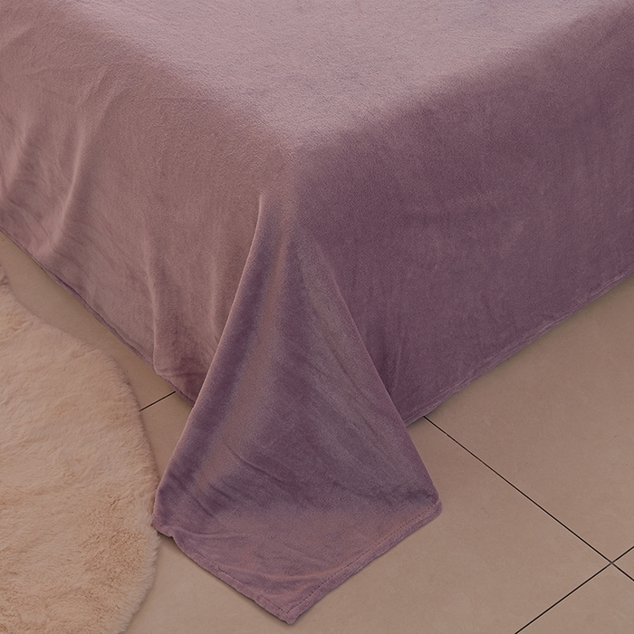 91家纺网 家纺一手货源 找家纺 简爱家纺 2025新款轻奢欧式加厚高克重牛奶绒四件套 木槿紫