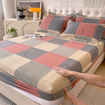 91家纺网 家纺一手货源 找家纺 （总）2024新款.亲肤舒适加厚磨毛印花系列单床笠