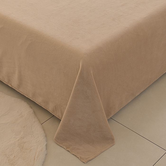 91家纺网 家纺一手货源 找家纺 简爱家纺 2025新款轻奢欧式加厚高克重牛奶绒四件套 淡奶咖