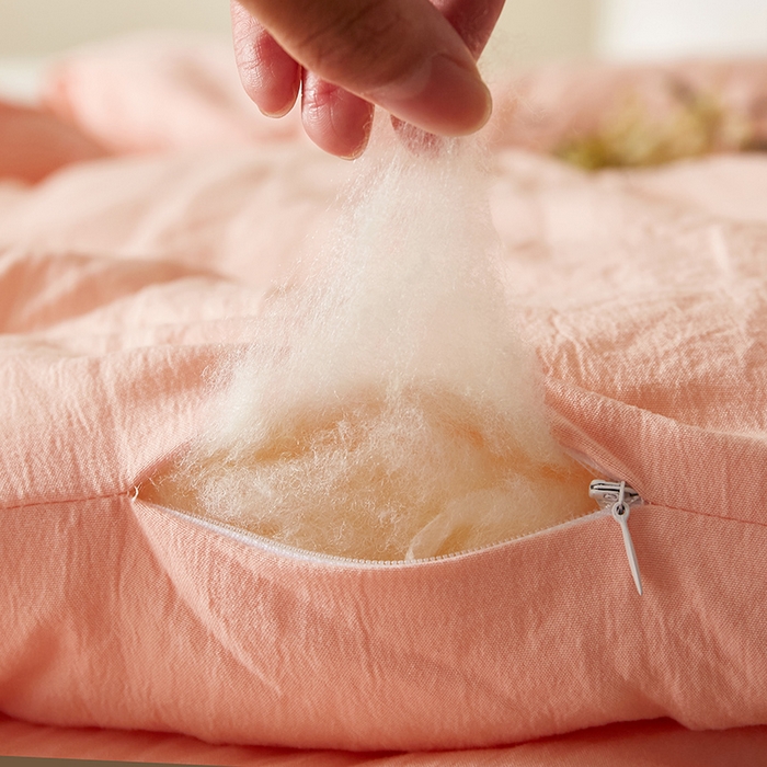 91家纺网 家纺一手货源 找家纺 锦逸家居 2024新款A类母婴级生态原棉大豆被冬被被子被芯春秋被 玉粉