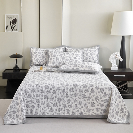 91家纺网 家纺一手货源 找家纺 （总）莎果家纺 2025秋冬一面天丝一面绒高温砂洗床盖三件套