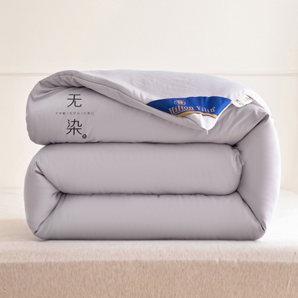 三俏家纺 2024新款a类无染大豆纤维春秋被冬被学生被 灰色