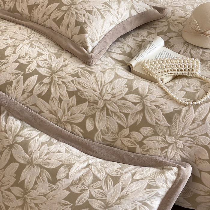 91家纺网 家纺一手货源 找家纺 （总）梦享生活家居 2024新款加厚保暖牛奶绒四件套