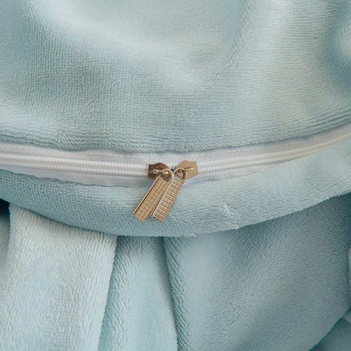 91家纺网 家纺一手货源 找家纺 简爱家纺 2025新款轻奢欧式加厚高克重牛奶绒四件套 雾霾蓝