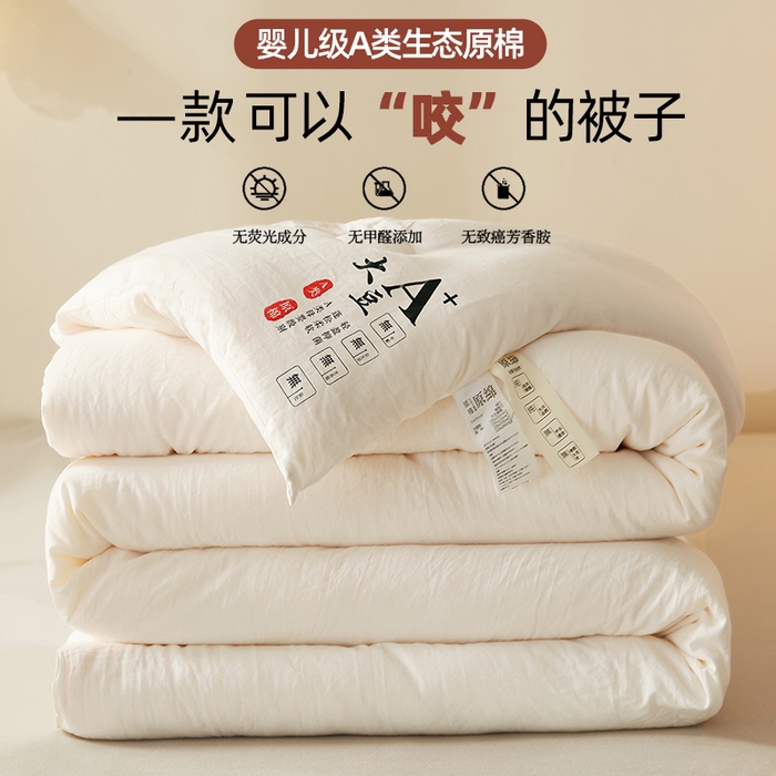 91家纺网 家纺一手货源 找家纺 （总）锦逸家居 2024新款A类母婴级生态原棉大豆被冬被被子被芯春秋被