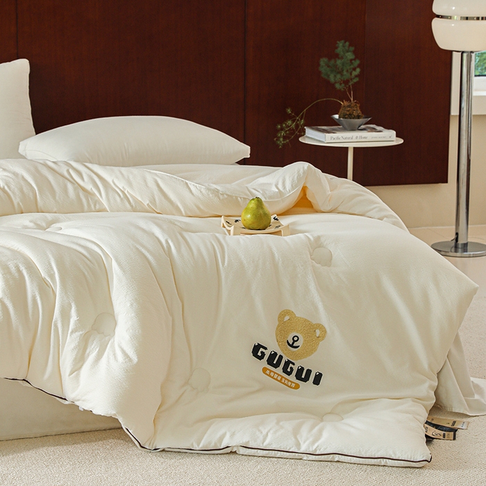 91家纺网 家纺一手货源 找家纺 （总）2024新款7A抗菌奢香夫人羊绒春秋被子被芯