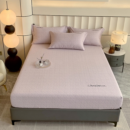 91家纺网 家纺一手货源 找家纺 （总）春皖家纺 2025新款棉天丝磨毛刺绣磨毛单床笠 (第一版)