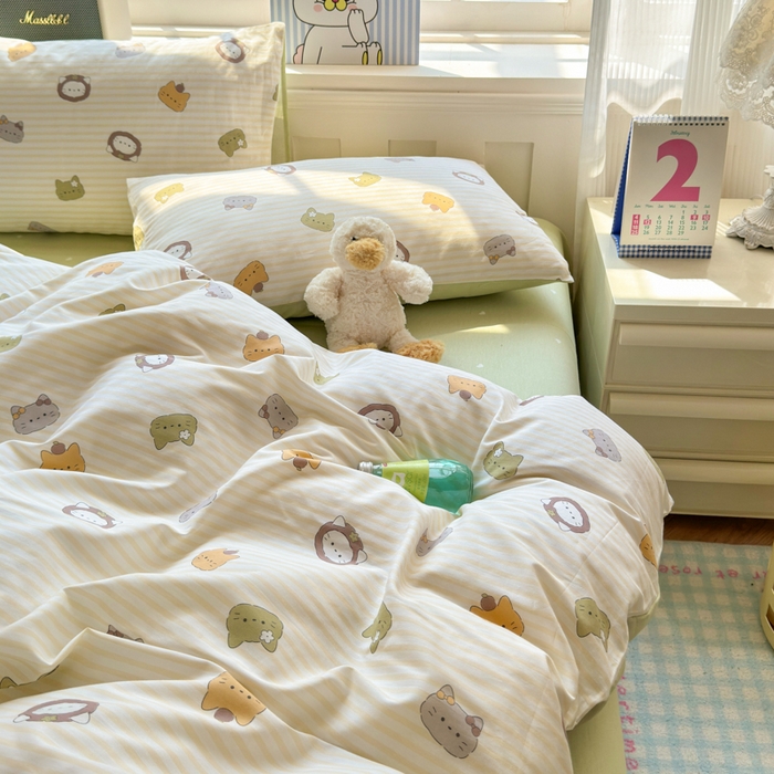 91家纺网 家纺一手货源 找家纺 清雅福 2024新款全棉13070印花单品系列-单被套 乐游原米