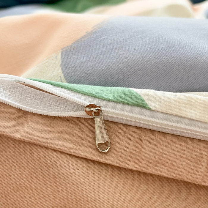 91家纺网 家纺一手货源 找家纺 慕尚家纺 2025新款原棉磨毛四件套单被套系列-单被套 心悦绿